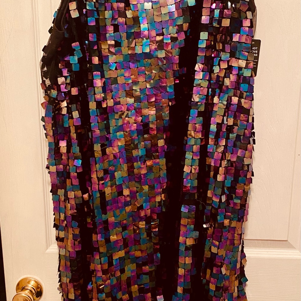 💖FABULOUS OIL-SLICK SEQUIN PARTY DRESS!!!💖